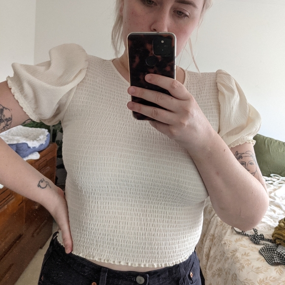 Puff Sleeved Top - Picture 1 of 3